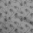 thumbnail image 1 of oneOone Polyester Spandex Gray Fabric Floral Sewing Material Print Fabric By The Yard 56 Inch Wide, 1 of 4