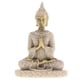 thumbnail image 1 of Estatua de Buda meditativa de arenisca, escultura hecha a mano, figura piramidal, decoración artística 8x5.5x2.5cm, 1 of 9