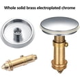 thumbnail image 3 of Universal Pop Up Sink Plug 38mm, Chrome Pop Up Click Clack Drain Stopper For Kitchen Bathroom, 3 of 5