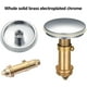 thumbnail image 3 of Universal Pop Up Sink Plug 38mm, Chrome Pop Up Click Clack Drain Stopper For Kitchen Bathroom, 3 of 5