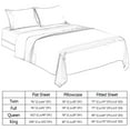 thumbnail image 2 of 4 Pcs Smooth Satin Silk Sheet Set Deep Pocket Bed Sheet Wrinkle Fade Resistant, 2 of 9