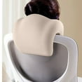 thumbnail image 4 of 2-in-1 Neck Pillow Ergonomic Neck Support Universal for High Back Executive Chairs Extra Firm Adjustable Cervical Neck Pillow for Travelling Desktop-Beige, 4 of 9