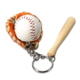 thumbnail image 3 of Bearachild 3 piezas de llavero de béisbol artificial guante de murciélago anillo llavero Prop suministros deportivos regalo niños novio hombres Fans Type3 NO3 Bearachild HA010175-03, 3 of 6