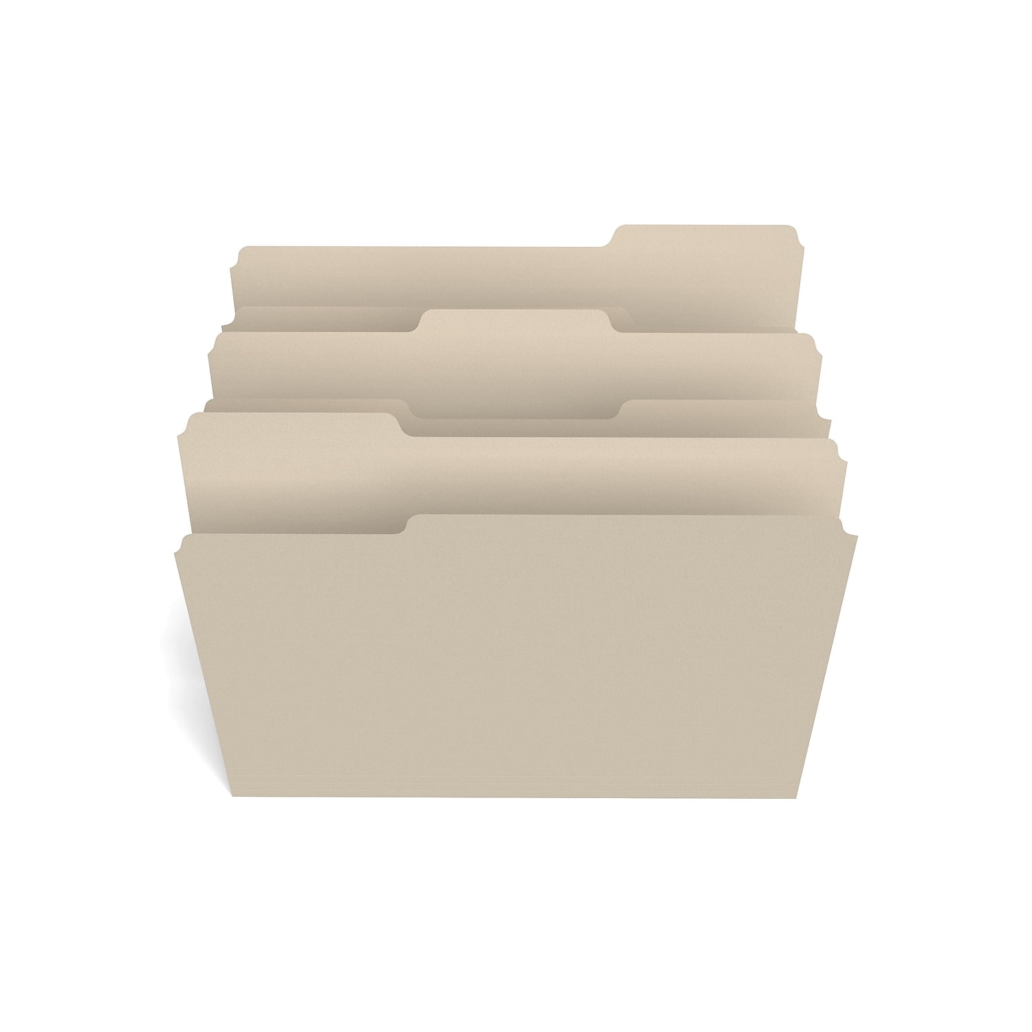 Staples File Folder 3-Tab Letter Size Manila 1000/Carton ST56675CTVS