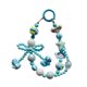 thumbnail image 1 of Llavero con cuentas, llavero para coche, accesorio de moda para teléfono, mochila, único azul, 1 of 9