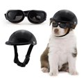 thumbnail image 1 of Juego de gafas para casco de perro, casco para mascotas, gafas de sol para perros, sombrero de seguridad ajustable para motocicleta (L) JM, 1 of 5
