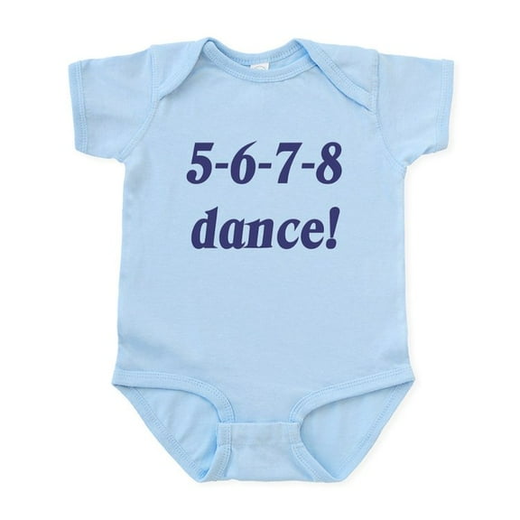 CafePress - 5 6 7 8 Dance Infant Bodysuit - Baby Light Bodysuit, Size Newborn - 24 Months