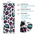 thumbnail image 2 of White and Colorful Of Leopard Print Hot Yoga Mat Towel Non Slip for Hot Yoga - Quick-Drying Yoga Mat Cover with 4 Corner Pockets with Travel Bag - Hot Yoga Towel Non Slip 70"x26", 2 of 6