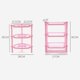 thumbnail image 3 of GOOHOCHY Estante de almacenamiento cuadrado Desmontable 3 capas Soporte Cocina Baño Estante, 3 of 8