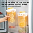 thumbnail image 5 of Refrigerator Water Bottle 1PC,4.45x4.45x10.43in,Large 1.7L Capacity Pitcher with Fruit Infuser Filter for Fresh Cold Beverages, Fits Side Door Storage(Clear), 5 of 9