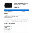 thumbnail image 2 of Radiator - Compatible with 2011 - 2014 Volkswagen GTI 2.0L 4-Cylinder 2012 2013, 2 of 2