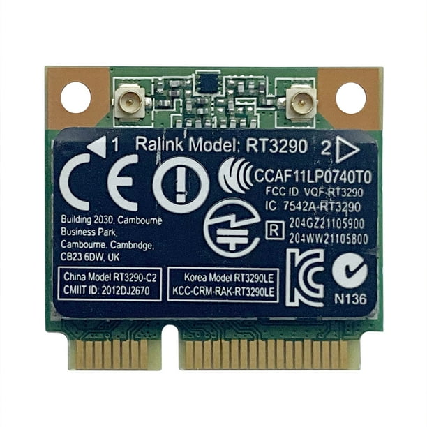 RT3290 2.4G Tarjeta de red WiFi 150Mbps Bluetooth 3.0 Mini PCI-E Adaptador para computadora portátil