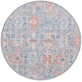 thumbnail image 3 of Unique Loom Timeless Collection Area Rug - Rome (5' Round Blue/Ivory), 3 of 6