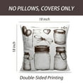 thumbnail image 2 of LALILO Throw Pillow Covers Collection Ink Mason Decoration Vintage Cushion Cover 18" x 18", 3103 Pack, 2 of 6