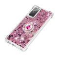 thumbnail image 4 of Funda para Samsung Galaxy S20 FE 4G/5G con Brillo Líquido Flotante, Purpurina, Parachoques y Anillo Giratorio Soporte, 4 of 5