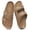 Brown, variant on Women's Comfort Sandals with Medium Arch Support Double Buckle Adjustable EVA Slides for Summer Beach, Navy 39(Size 8-8.5)