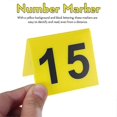 thumbnail image 4 of Acrylic Table Number Signs, Table Tent Sign With Number Plates 1-15, Table Numbering, Table Number, 4 of 5