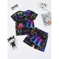 thumbnail image 5 of ATAIKU 3D Printed Boys Summer Pajamas Set Kids PJs Tee and Shorts Jammies Set 3-12Y - Dinosaur, 5 of 8