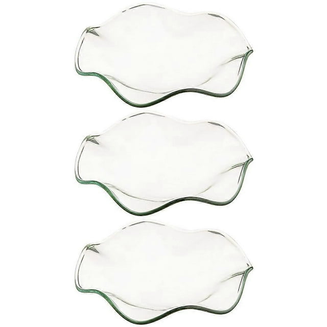 3pcs Clear Glass Oil Warmer Dishes Replacement Wax Warmer Dishes for Aromatherapy Lamp