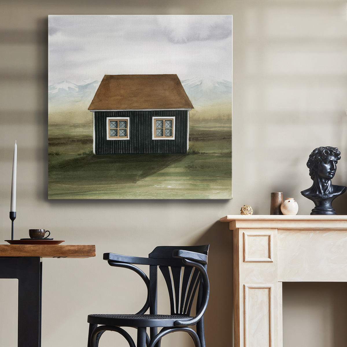 Wexford Home Nordic Cottage II-Premium Gallery Wrapped Canvas, 24" x 24" - Ready to Hang