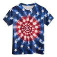 thumbnail image 4 of Qopobobo Fourth Of July Shirts For Boys Toddler Boys Shirts Toddler Baby Boy 4th of July T Shirt American Flag Embroidered Blouse Tops Dark Blue,3-4 Years, 4 of 5