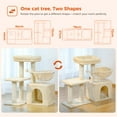 thumbnail image 4 of PAWZ Road Cat Tree 28.3" Cat Tower with Large Basket Top Perch and Scratching Posts Pad for Indoor Cats, Beige, 4 of 8