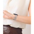 thumbnail image 2 of ZYX 7-Link Stainless Steel Band for Apple Watch, Women's Dressy Metal Bracelet with Tool, Sliver & RoseGold, 49mm/46mm/45mm/44mm/42mm(series 3/2/1), 2 of 6