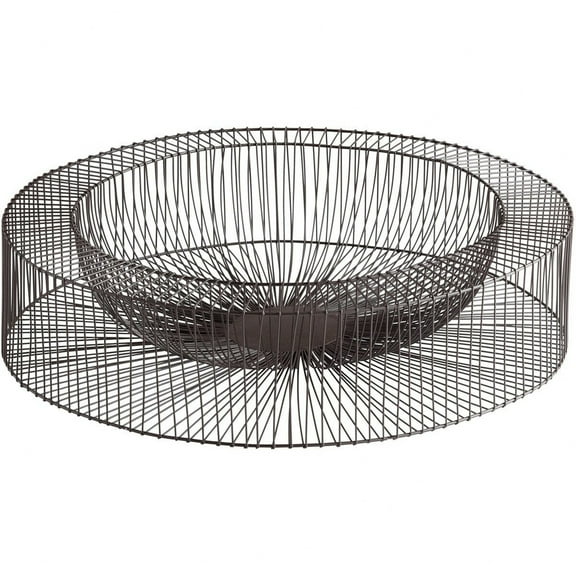 05834-Cyan lighting-Wire Wheel - 21 Inch Large Decorative Tray