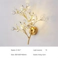 thumbnail image 2 of French Branch Wall Sconces Gold Background Decoration Lighting Nordic Crystal Wall Lamp Bedroom Living Room Corridor Beside Lamp, 2 of 8