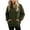 Army Green, variant on Tqcoqu Women's Corduroy Buttoned Stand Collar Sweatshirt,Oversized Long Sleeve Casual Tops with Kangaroo Pocket,2026 Fall WinterTrendy Clothes,Army Green Women's S-XXL