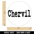 thumbnail image 2 of Chervil Herb Fun Text Self-Inking Rubber Stamp Ink Stamper - Blue Ink - Medium 1 Inch, 2 of 7