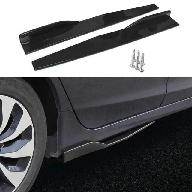 Faldón lateral universal para parachoques trasero de automóvil, 74,5 cm, divisor de labios, alerones