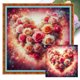 thumbnail image 1 of Hilo Algodón Ecológico Bordado Punto Cruz Amor Rosa Impreso 18 Quilates 40x40cm, 1 of 9
