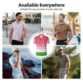 thumbnail image 5 of Sikiie Watermelon Print Men's Short-sleeved POLO Shirts, Button-down Shirts and T-shirts are Suitable for Vacation, Leisure and Business-Medium, 5 of 6