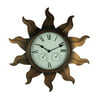 Bronze Finish Sun Weather Station Clock, Thermometer, and Hygrometer