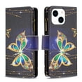 thumbnail image 4 of Allytech Wallet Case Compatible with iPhone 14 Pro Max (6.7 inch) 2022, 9 Card Holder & Zipper Pocket PU Leather Anti-Shock Kickstand Case with Hand Strap for iPhone 14 Pro Max 5G, Big Gold Butterfly, 4 of 7