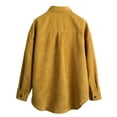thumbnail image 6 of SSLR Womens Corduroy Shacket Jacket Shirt Oversized Button Down Shirts Long Sleeve Casual Tops, 6 of 8