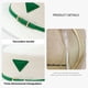 thumbnail image 3 of Sombrero de paja para mujer, con circunferencia de cabeza de 58 a 60 cm, estilo retro, plano, para viajes al aire libre, vacaciones, 3 of 5