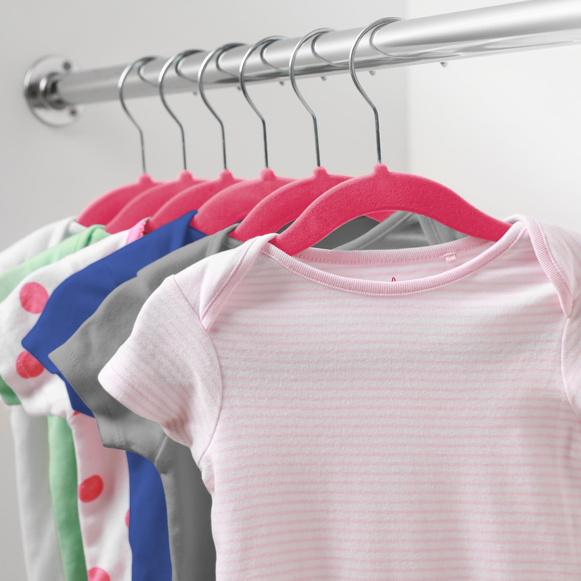 IEOKE Baby Velvet Hangers,50 Pack Children Clothes Hangers Ultra