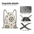 thumbnail image 6 of Bingfone Anchor With Rope Drawstrings Backpacks Bags For Men Women Gym Drawstrings Bag, 6 of 9