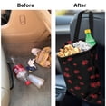 thumbnail image 6 of Yuyamidu Red Dog Paw Car Garbage Bag Holder Organizer Storage Bag Hanging Auto Trash Bin Accessory Collapsible Automotive Trash Bag Fit Car SUV Trucks, 6 of 7