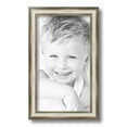 thumbnail image 2 of ArtToFrames 8x14" Antique Silver Panel Picture Frame, Silver Wood Poster Frame, with Regular Glass and Foam Backing 3/16 inch (FBPL-4760), 2 of 7