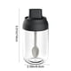 thumbnail image 2 of Especiero con cuchara integrada, taza de vidrio para especias, recipiente hermético para especias, juego de especias de cocina, especiero de cocina, especiero de mesa, moderno,Wsvlmg, 2 of 6