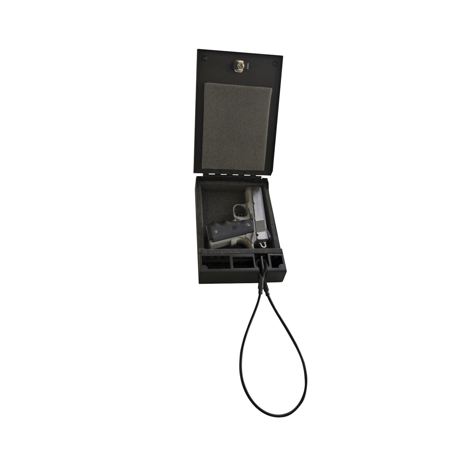 Tuffy Security Fire Resistant Travel Safe with Combination Lock, 10" x 8" x 4", Black