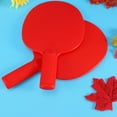 thumbnail image 3 of EeaseCA 1 Pair Table Tennis Bats Plastic Racket Children Practice Training Plastic Pats for Kids (Red), 3 of 7