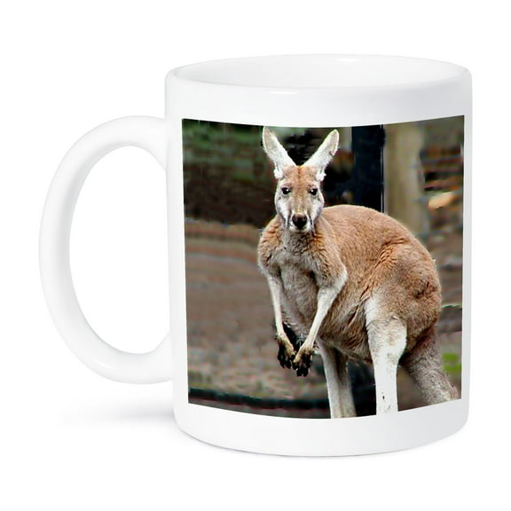 3dRose, Red Kangaroo, 11oz Mug