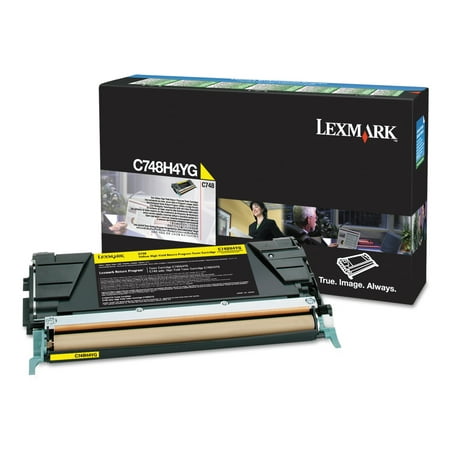 - Lexmark C748H1YG High-Yield Toner, 10000 Page-Yield, Yellow, TAA Compliant