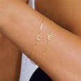 thumbnail image 6 of YYKihy Gold Initial Bracelets For Girls Women Jewelry 1 Gold/Silver Plated Letter Initial Bracelet Dainty Gold Bracelets For Women Initial Bracelets For Teen Girls Trendy, 6 of 9