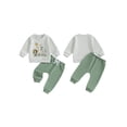 thumbnail image 2 of BemeyourBBs Baby Boy First Birthday Outfit Animal Letters Print Sweatshirt Pants, 2 of 9