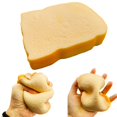 thumbnail image 1 of Tostada Pan Rebanado Juguete Antiestrés Forma De Pan Squishes Juguete Sensorial Fidget Toys Alivio Del Estrés Para Niños Y Adultos Juguete Divertido Y Complicado Para Apretar Regalo Para Pascua Navida, 1 of 5